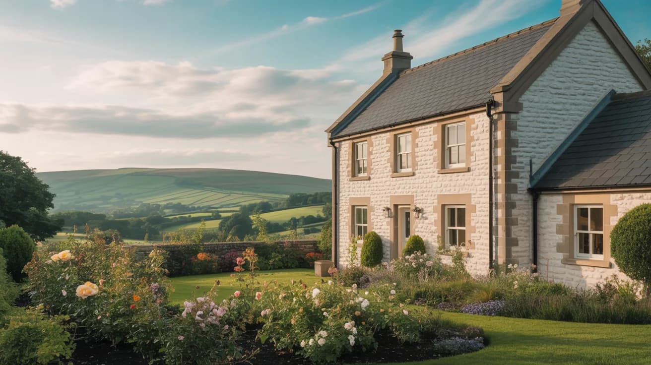 Lancashire stone property of the kind we clean across the Ribble Valley